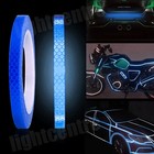 Reflective Safety Tape Self Adhesive Pinstripe Sticker Strip Decal 26ft Roll 1cm