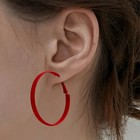 Fashion Ankela Red Geometric Round Earrings Retro New Alloy Ear Buckle For Women