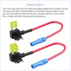 130pc Fuse Tap Adapter Kit 12v 15 Amp 20amp Car Add-a-circuit Mini Atm Apm Blade