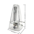Metronome - Mechanical Wind-up Design With Bell For Piano  Guitar  Violin   A   
