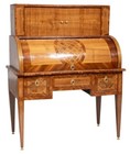 18th Century Louis Xvi Parquetry Mixed Woods Cylinder Desk