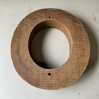 Vintage Diamond Millinery Wood Hat Rim Block Form Mold 7 3 8 X 2 3 4 1926