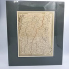 1835 New Hampshire Vermont Tg Bradford Hand Colored Antique Map Matted