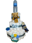 Diaper Cake 3tier  Baby Shower Gift   Customized Table Decoration mom To Be Gift