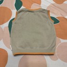 Disney Baby Winnie The Pooh Knit Sweater Vest 3 6m Tan Brown Embroidered V-neck