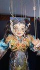Vintage Burmese Marionette Puppet Hand Carved Wood Asian String Doll