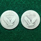 Dateless Silver Standing Liberty Quarters  Type 1 Var Mint In 1916 And 1917  536