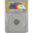 1861 Three Cent Piece Ef 45 Details Anacs Silver Trime Sku cpc0820