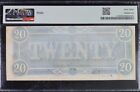 T-67  20 1864 Confederate States Currency Banknote Civil War Confederacy Pmg 63