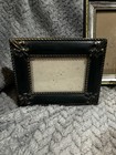 Vintage Lot Of 3 Brass Silver Green Rectangle Small Picture Frames 4 5x3 3x3 3x2