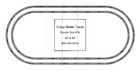 Bachmann E-z Track Ho Scale Double Oval  18 Basic Train Track Set - 44  X  98 