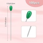 100 Pcs Sewing Pins For Fabric  Long 2 2 Inch Quilting Straight White 