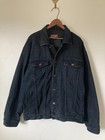 Vintage 90s Elvis Presley Mens Denim Black Jacket L Trucker Jailhouse Rock