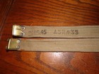 Ww2 British Enfield Marked Rifle Sling Tan Khaki Web Brass End Multiple Dates