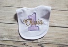 Boy Or Girl Custom Personalized monogrammed Baby Bibs  Set Of 2  3 Or 4