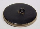 Atq Victorian Embossed Metal Brass Floral Rose Picture Button 1 3 16 