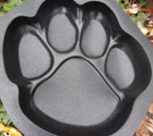 Dog Paw Print Stepping Stone Mold 12 x12 x2  Pro Grip Slightly Textured Surface
