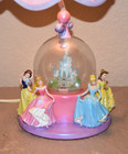 Disney Princess Lamp Aurora Bell Cinderella Snow White Enchanted Castle Globe