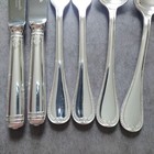 Christofle Malmaison Standard Knife Fork Spoon 6pcs Silverplate Excellent