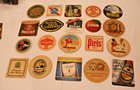 Lot 20  Vintage To Now Asst Cardboard Beer Liquor Coasters For Bar Man Cave