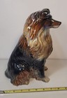 Vtg 1970 s Collie Dog Porcelain Figurine  unknown Maker  10  Inches Lassie Nice 