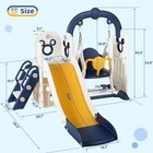 Kids Slide And Swing Set  Sturdy Toddler Slide Climber Indoor Outdoor Playground