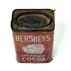 Vintage Hershey   s Breakfast Cocoa Tin Paper Label Chocolate Powder  8 Oz