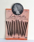 Rare Vint 1920 s-30 s Metal Lady Shelby Invisible Curlers Original  Folder Card