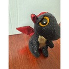 Ty Beanie Boos Anora The Dragon Black Red Gold Glitter Plush 6 Inch Collectible