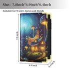 Server Book For Waitress     Cute Pu Leather Receipt Book With Zipper Pocket  Wait