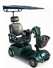 Mobility Scooter Sunshade Canopy - Adjustable Height  Blue  Universal Fit