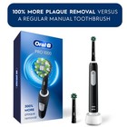 Oral-b Pro 1000 Rechargeable Electric Toothbrush Black Crossaction Free Shipping