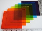 6 Pieces 4  X 4  Transparent Rainbow Colors Bullseye 3mm Thick Glass 90 Coe