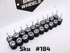 10 Set Samed Wheels  American 10mm Chrome Rim Black Tire With Lettering   184