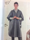 1981 Mccalls 7702 Vintage Sewing Pattern Womens Poncho Size 6 To 20