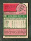 George Brett Signed Rookie Reprint Baseball Card 1975 Topps Facsimile Signature