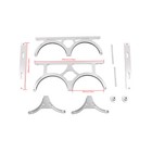 Silver Aluminum 7  Nitrous Oxide Nos Bottle Bracket Holder Dual Bottle Bracket
