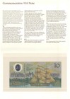 Australia 1988 Bicentennial Aboriginal  10 Polymer Note Aa Prefix Unc In Folder