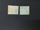 Momen  Barbados Sg  3-4 1852-5 Blue Paper Mint Og H Lot  192547-1207
