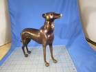Vintage Brass   Bronze Greyhound Whippet Sighthound Dog Figurine Statue