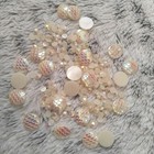 Flat Back Acrylic Mermaid Beads Cabochons Resin Art Rhinestones  Crystals Gems 