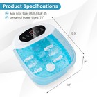Foot Spa Massager Foot Bath Soak Tub With Heat Bubble Massage Beads