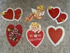 Lot Vintage Eureka Valentine s Day Die Cut Cutout Decorations