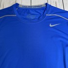 Nike Pro Combat Compression Long Sleeve Shirt Mens Large Royal Blue Athletic