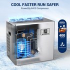 Commercial Ice Maker Machine-head Only 400 Lbs 24h 132 Ice Cubes Self-cleaning