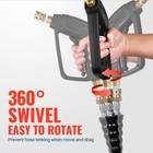 Short Pressure Washer Gun With Swivel Brass 3 8  Quick Connector  Power Washe   