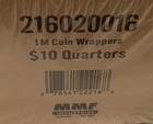 1000 Quarter Mmf Industries Coin Wrappers   10 Rolls  New  Sealed 