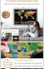 Tripa Trips Xl Scratch-off World Map 36x24 Poster With Bonus Usa Map