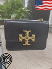 Cool Tory Burch Tb Black Square Leather Wallet Crossbody Bag Purse New