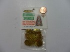 Vintage Greenish Gold Metallic Starburst Sequins - 50 Pcs 
